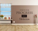 Strive For Progress Quotes Wall Decal Motivational Vinyl Art Stickers